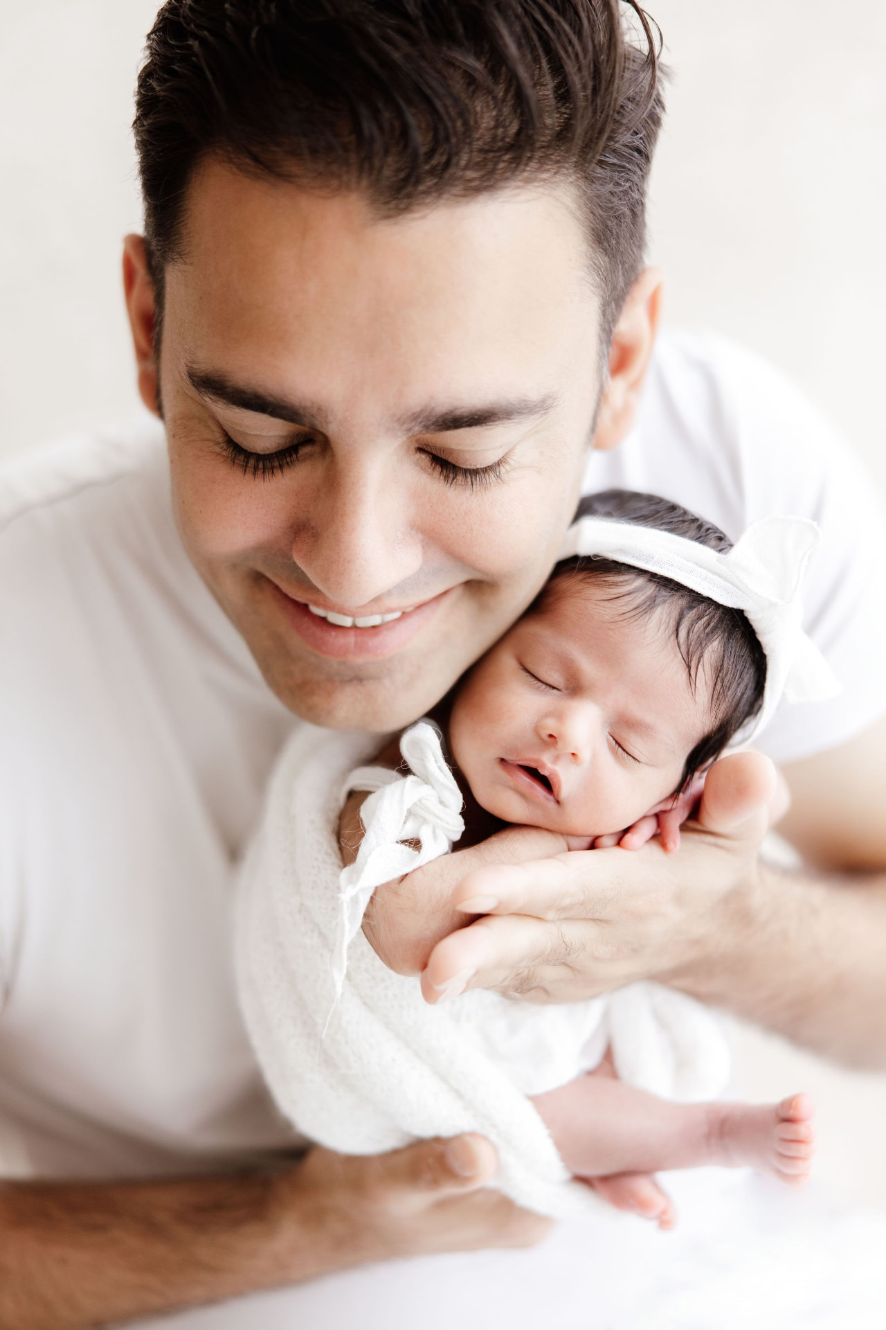 Dad with newborn